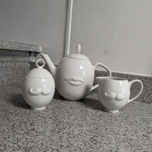 Jonathan Adler "Muse" Teapot, Creamer, & Sugar Bowl Set